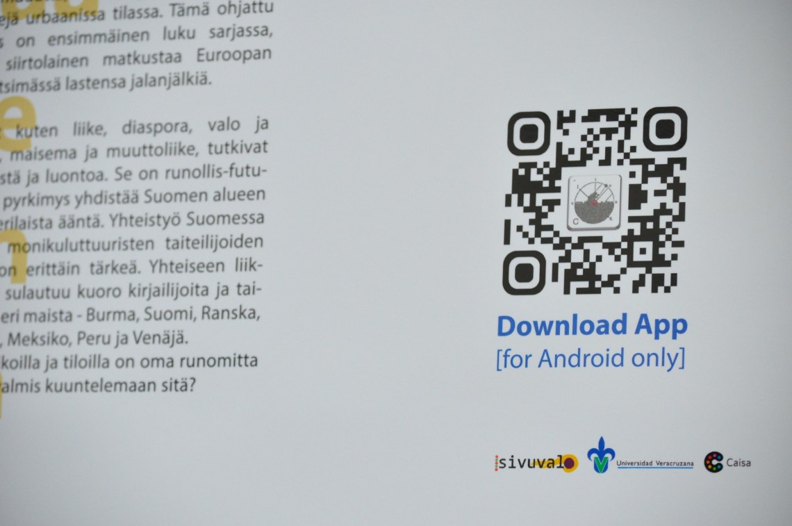 Amado Peña's literature-based mobile app - Cultour [Photo by Daniel Malpica]